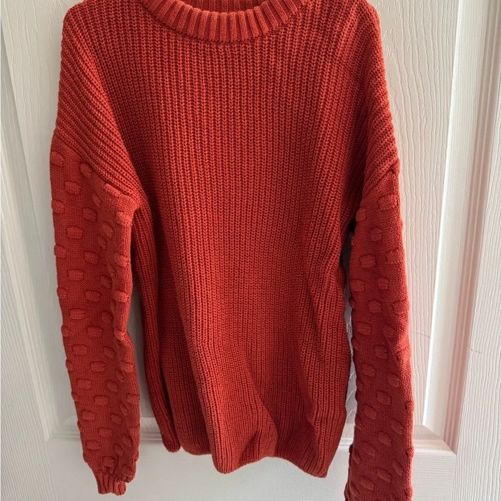Cozy Knit Kids Sweater in Warm Brown